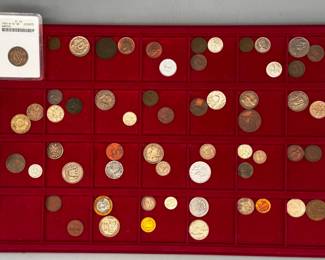 Foreign Coins tray