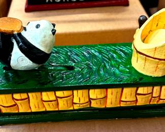 Cast Iron Mechanical Bank Panda