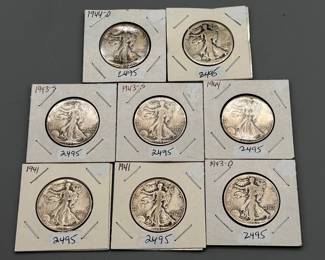 Walking Liberty Silver Half Dollars