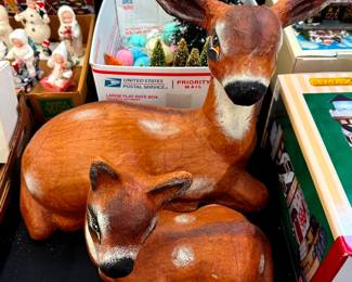 Vintage Paper Mache Deer