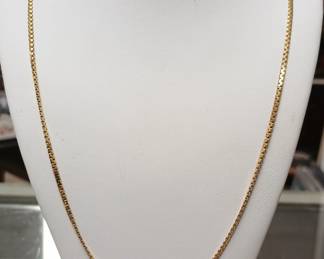 18k yellow gold 20" chain