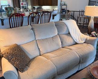 Electric Sofa with Recliners on both sides. 