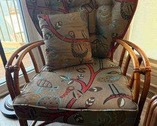 Rattan Chair with Cushions