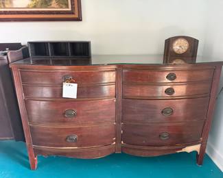 Dresser with Glass Top
