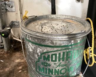 vintage minnow bucket