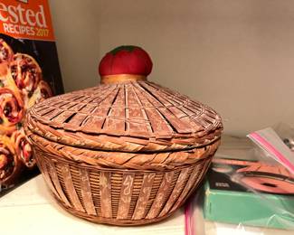 vintage sewing basket