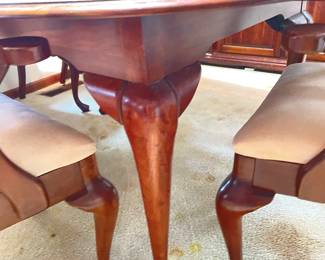 closeup of table legs