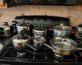 Pots and pans (various brands)