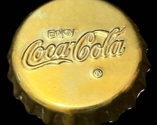 Vintage CocaCola Brass Paperweight