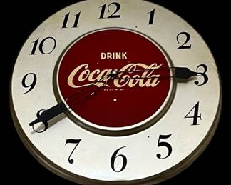 Vintage CocaCola Electric Wall Clock