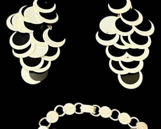 Womens Earrings and Bracelet