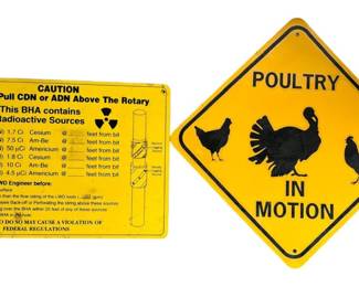 Yellow Novelty and Safety Signs