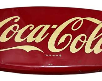 CocaCola Metal Fishtail Sign