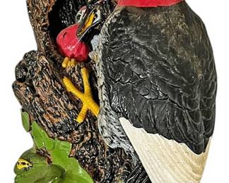 Hand Painted Woodpecker Wall Art