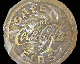 CocaCola Brass Sidewalk Marker