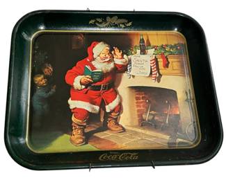 Vintage CocaCola Metal Serving Tray