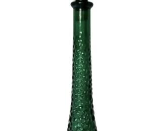 Empoli Green Bubble Glass Genie Bottle Decanter