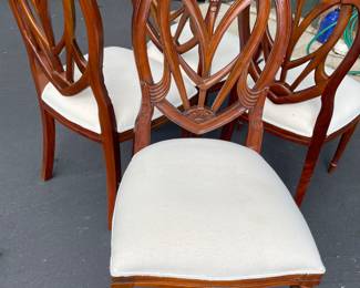 another view of these solid wood chairs