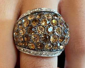 this ring $25 Swarovski crystals size 10
