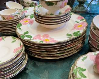 Nice set of Desert Rose Vintage Franciscan Dinnerware. Many with older black markings