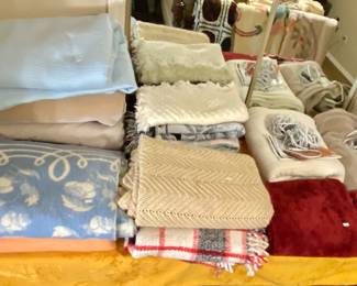 Assorted towels and linens