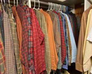 Great Clean Vintage Plaid shirts, and remember, this Estate was non smoking and pet free