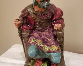 Pristine ( No chips, flea bites, or repairs ) very well cared for Vintage 50's or 60's Royal Doulton 10" Large The Old King Figurine