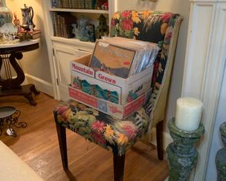 upholstered accent chair 