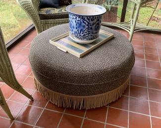 Large round ottoman 