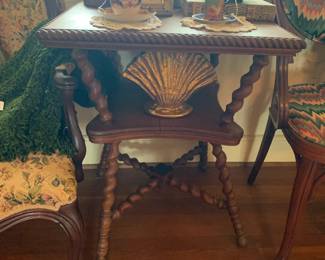 Antique Barley twist Parlor table 