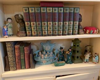 Oriental decor, antique books 