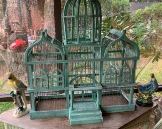 Large wooden bird cage 