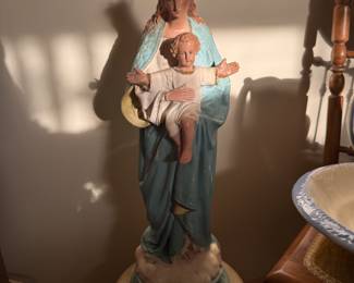 Santa Maria and Jesus Statue $59
