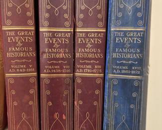 4 Volumes of 'Great Events in American History'