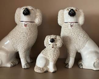 Set of 3 Staffordshire Poodles