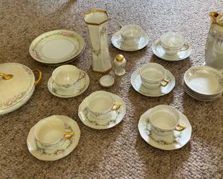 Hand Painted German Porcelain Set 