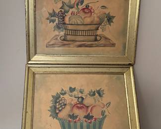 Vintage French Fruit Basket Prints