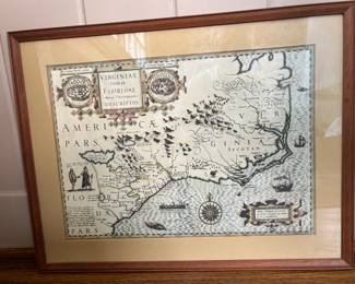 Map of Early Virginia and Florida