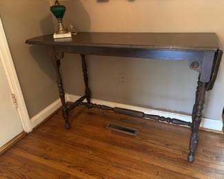 Unusual Drop Leaf Library Table