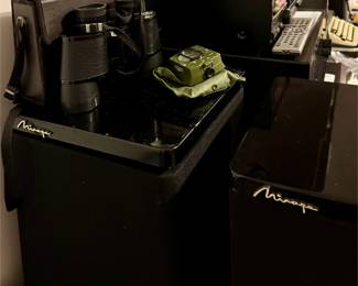 Mirage Tower Speakers • Binoculars w/ Case • Field Orienteering Compass