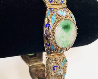 Chinese enameled silver