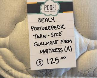 Sealy Posturepedic Twin-Size Guilmont Firm Mattress (A)