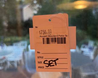 Russell Woodard Patio Set