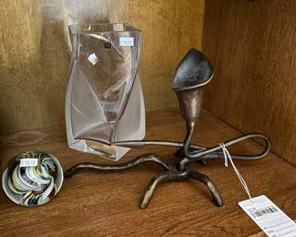 Metal Calla Lily Candlestick