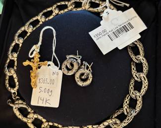 John Hardy Kali Link Necklace & Earrings 