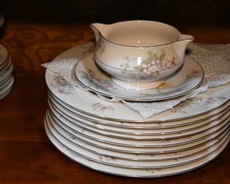THEODORE HAVILAND APPLE BLOSSOM CHINA SET