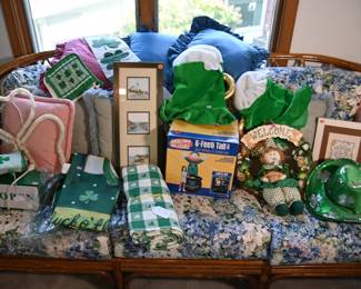 St Patrick's Day Irish Decor, Rattan Patio Set