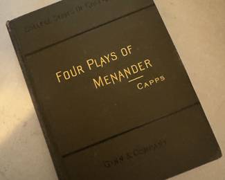 "Four Plays of Menander" by Edward Capps