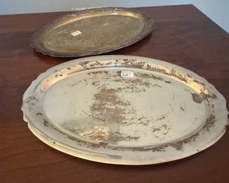Sterling Silver Platters (464 gm total)