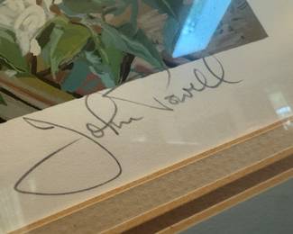 Framed Original Serigraph "Still Life Interior" by John Powell - Edition 28/300 (41"W x 34"H)